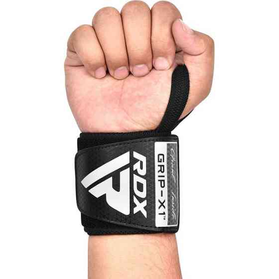 Бинти для зап'ястя (кистьові бинти) RDX WR11 GYM Wrist Wrap Black/Grey Кам'янське