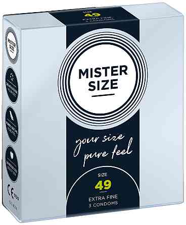Презервативы Mister Size 49 mm (3шт) Sex Aura Киев
