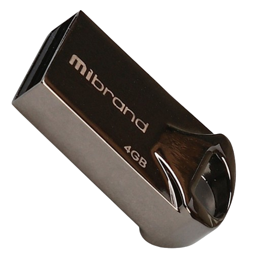 Флешка 4Гб USB 2.0 чорний Hawk Mibrand Житомир