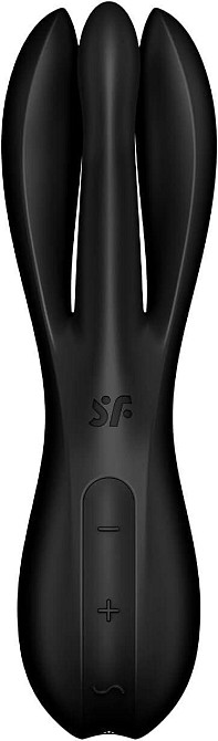 Клиторальный вибратор Satisfyer Threesome 2 Black, 3 гибких пальчика, 3 мотора Sex Aura Киев - изображение 5