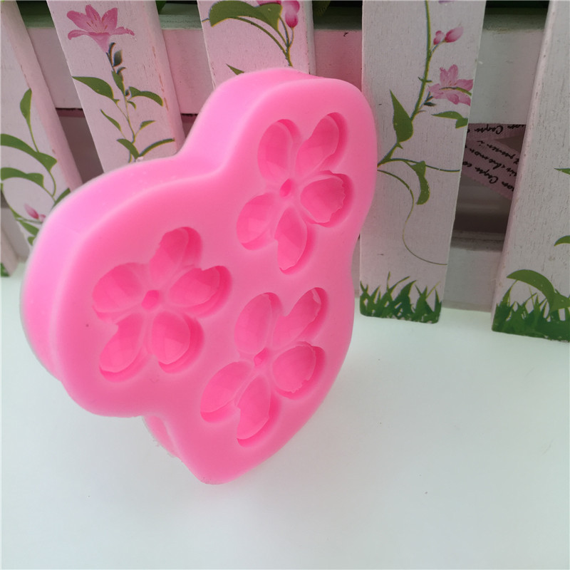 Молд для квітів 75 на 67 мм рожевий Київ - фото 8