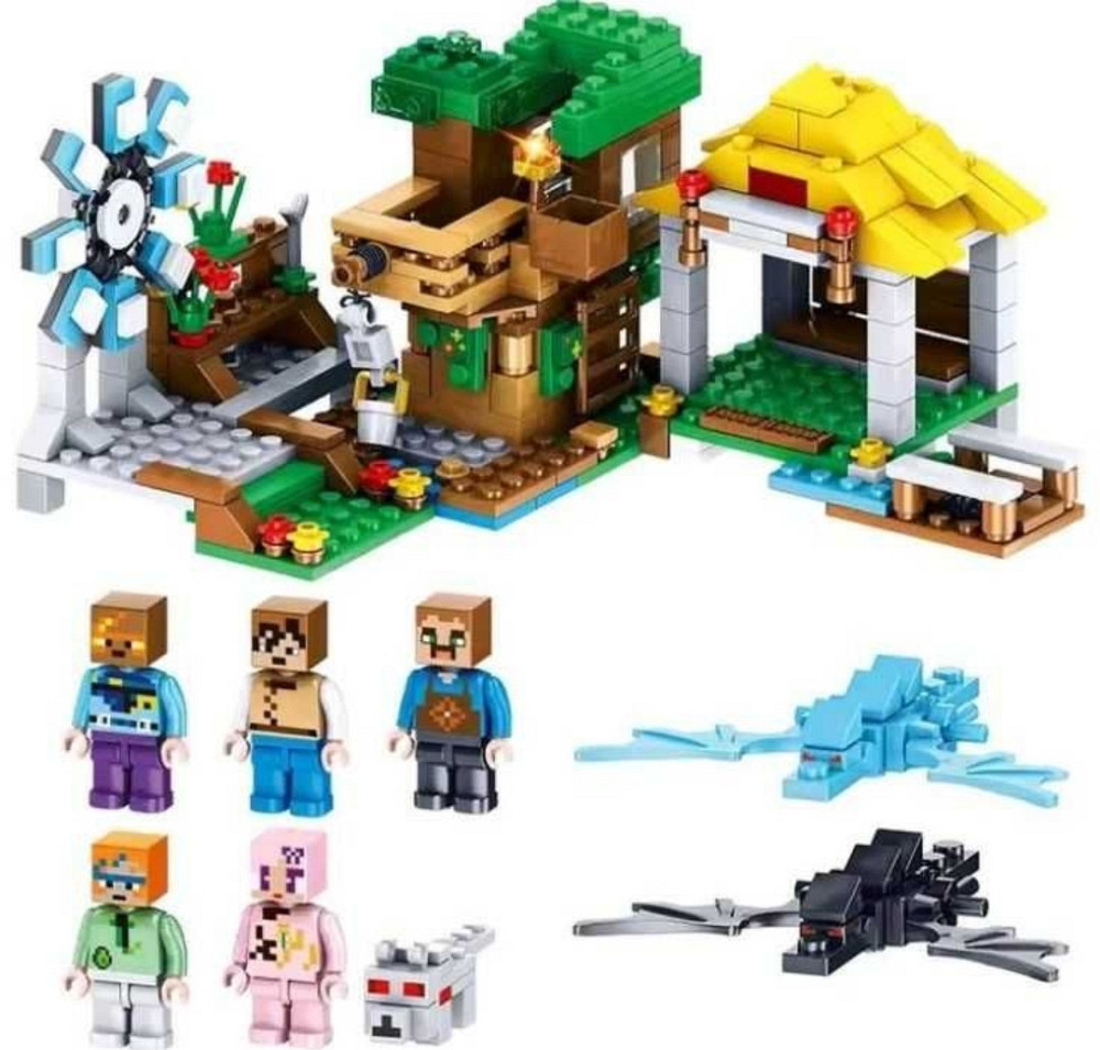 Конструткор Майнкрафт minecraft совместим Лего Lego шахта деревушка база. Харьков - изображение 3