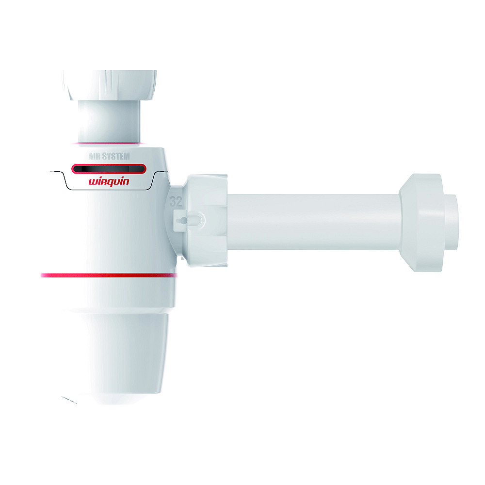 Wirquin Сифон для раковины Neo Air 1¼"×Ø32мм с отводом WIRQUIN (9541326) Киев - изображение 1