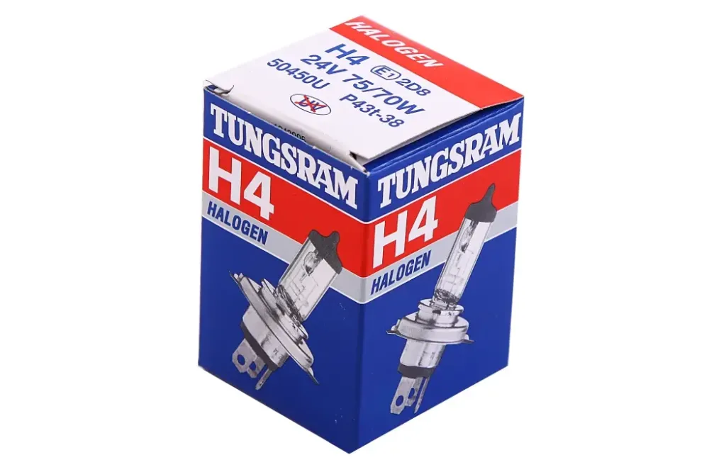 Лампа галогенная 24В  H4/P43t Tungsram 75/70 Винница - изображение 4