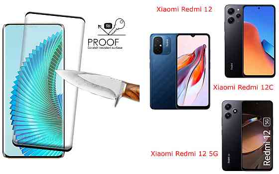 Защитное стекло HyperGlass Pro для Xiaomi Redmi 12, 12C, 12 5G – максимальная чувствительность и защита Киев
