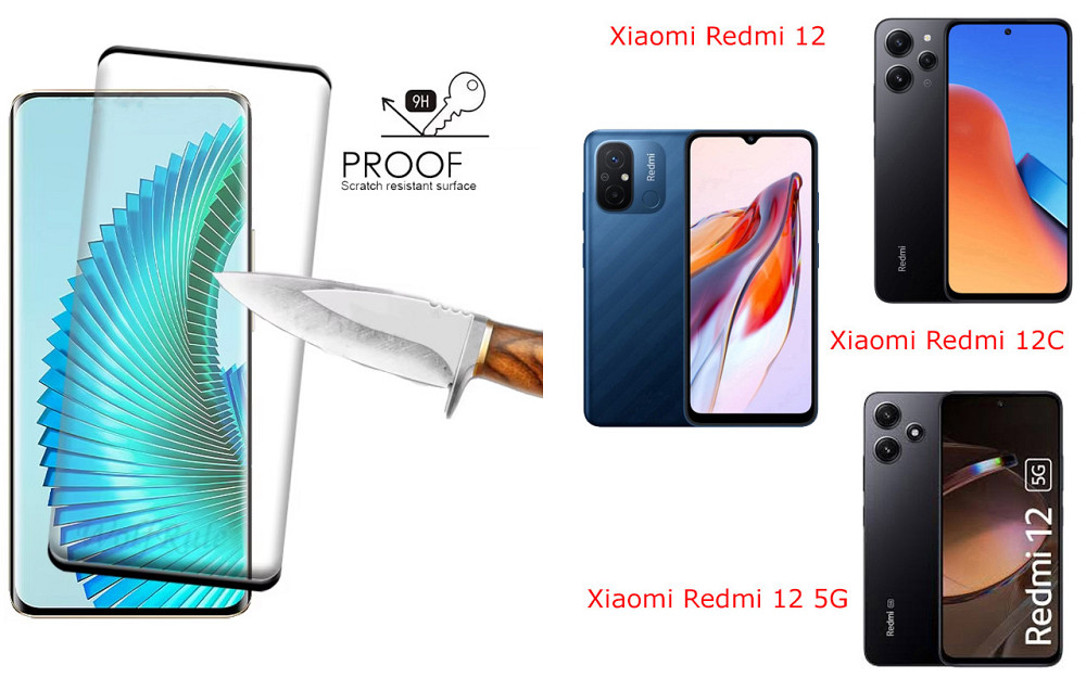 Защитное стекло HyperGlass Pro для Xiaomi Redmi 12, 12C, 12 5G – максимальная чувствительность и защита Киев - изображение 1