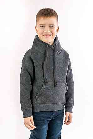 Худі дитячий, для хлопчика антрацит 140 Крохатушка одяг Київ