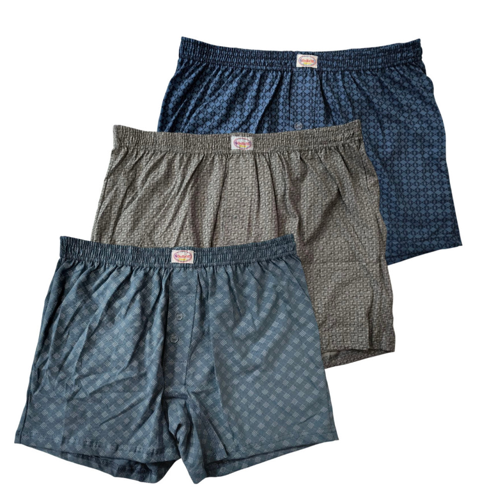 Чоловічі труси Doremi набір 3 шт. Труси сімейні чоловічі Доремі, чоловічі труси боксери M (46) Київ - фото 1