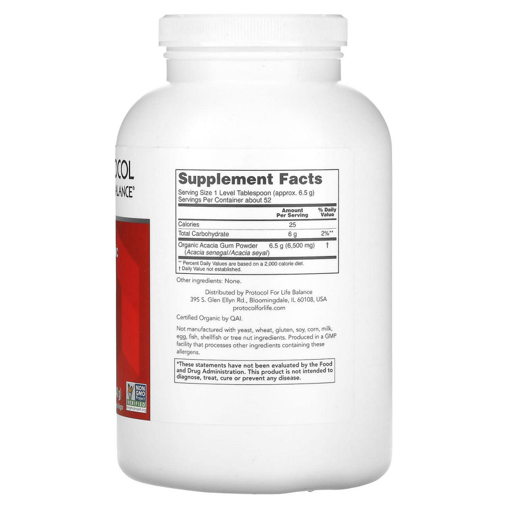 Клетчатка акации Protocol for Life Balance Acacia Pure Powder 340 г Киев - изображение 2