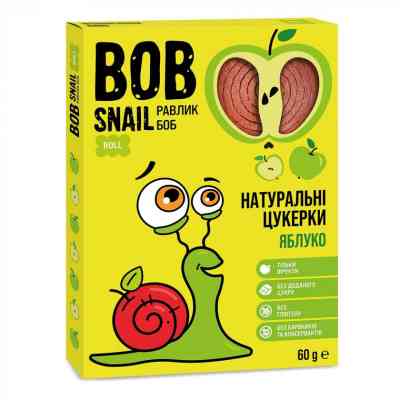 Конфета Bob Snail Равлик Боб Яблуко 60 г (4820162520149) Винница