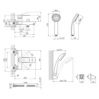 Змішувач Kroner KRM Main - C060 (CV018619) Вінниця - фото 7