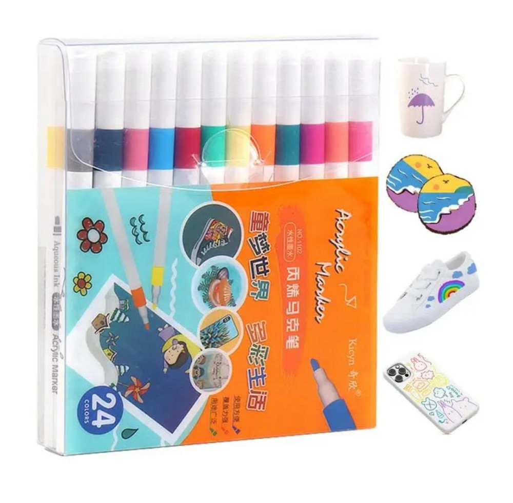 Акриловые Маркеры для разных типов поверхности 24 Шт Киев - изображение 1