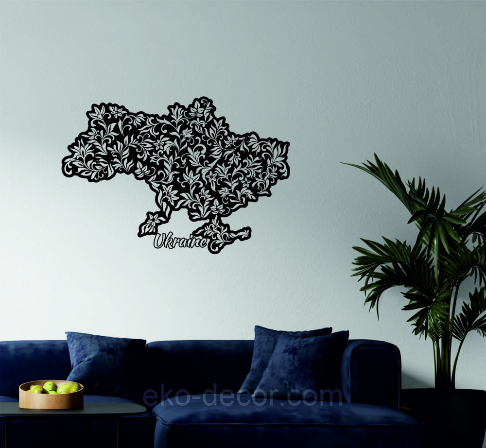 Декоративне настінне Панно «Карта України», Декор на стіну Київ - фото 2