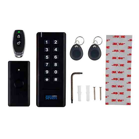 Бездротовий комплект контролю доступу SEVEN LOCK SL-7708 black Київ