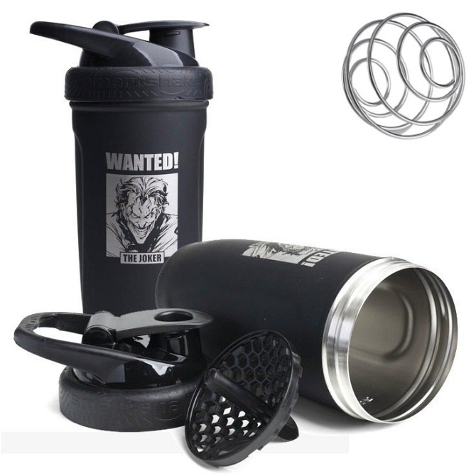 Шейкер спортивний SmartShake Reforce 900ml DC Joker Каменское - изображение 1