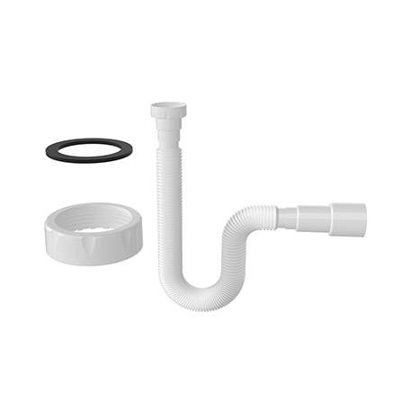 Гнучка труба з плоскою прокладкою 1 1/2 800мм вихід 40*50мм NOVA Харків - фото 1