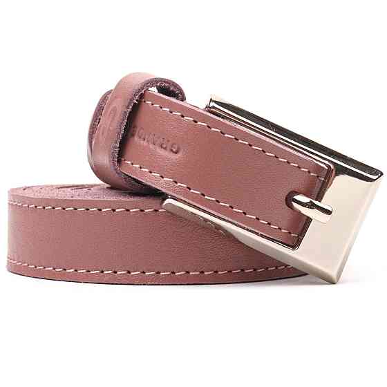 Отличный женский ремень из натуральной кожи Grande Pelle 21448 Розовый Киев