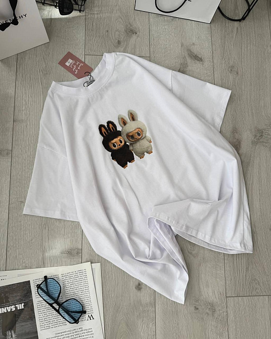 Жіноча повсякденна оверсайз футболка LaBuBU турецький кулір Одеса - фото 2