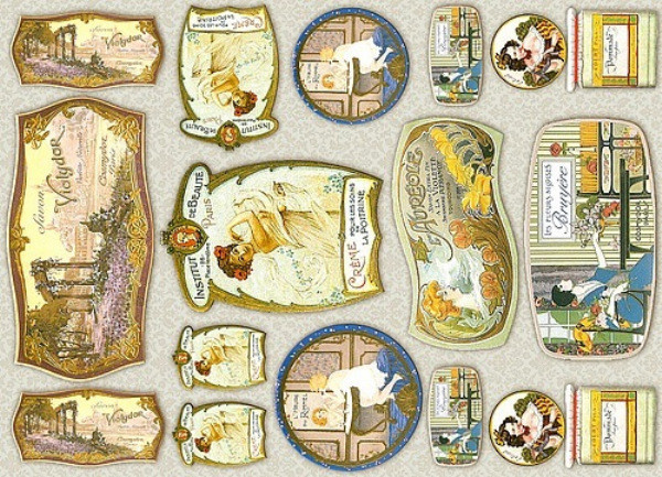 Папір для декупажу "Вінтажна косметика" 30,8*44см 45г/м2 69201712, шт Київ - фото 1