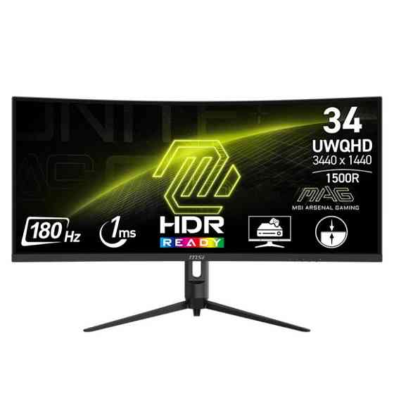 Монітор MSI 34" MAG 342CQR E2 VA Black Curved 180Hz ( 10557 ) Харків