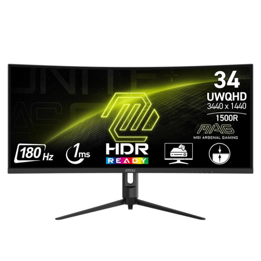 Монітор MSI 34" MAG 342CQR E2 VA Black Curved 180Hz ( 10557 ) Харків - фото 5