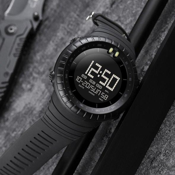 Тактические водостойкие кварцевые часы Skmei Ribas black Винница - изображение 8