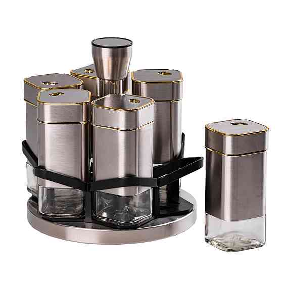 TS Kitchen Набір для спецій на підставці 6 предмети по 120 мл HP531T1025J Киев