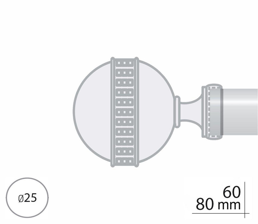 Закінчення для карнизу Orvit АВЕЯ 25 мм МІДЬ Львів - фото 2