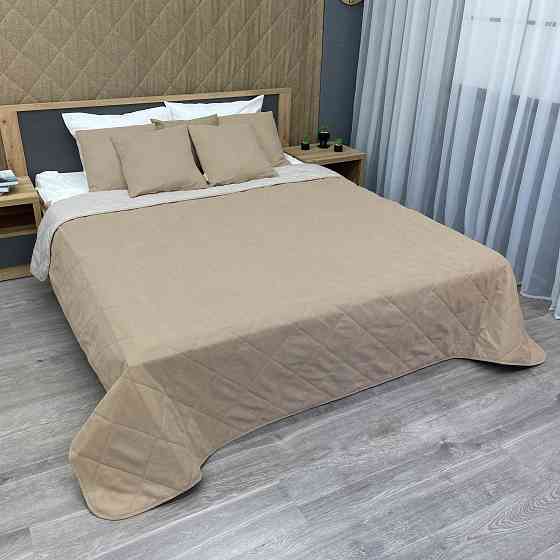 Покрывало стеганое Decorator Sparta Diamond ромб 130х220 см бежевый (85-043) Киев