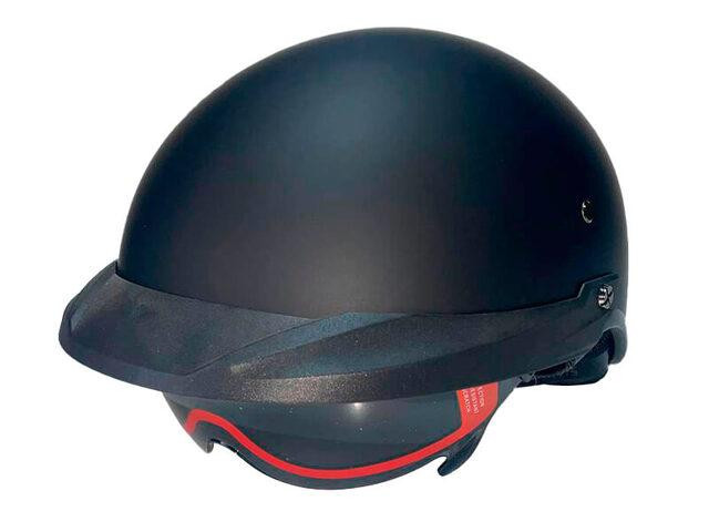 Шлем мотоциклетный MD-513-1, черный матовый с черным стеклом, size L Мукачево - изображение 1