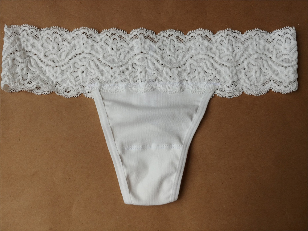 Стринги кружевные хлопок (2шт в уп) Lans 22/030 L, Белый Киев - изображение 3