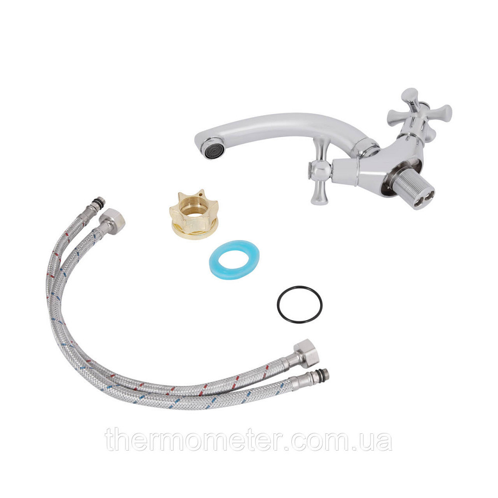 Смеситель для кухни Lidz Lamb 272F двухвентильный LDLAM272FCRM22018 Chrome Киев - изображение 10