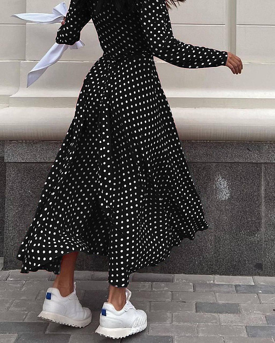 Женское стильное романтическое платье с разрезом софт Одесса - изображение 7