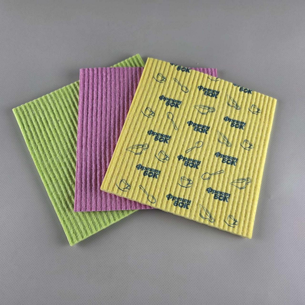 Губчатая влагопоглощающая салфетка из натуральной целлюлозы для уборки  "Фрекен Бок Аккорд" 3шт (1 пачка) Харків - фото 7