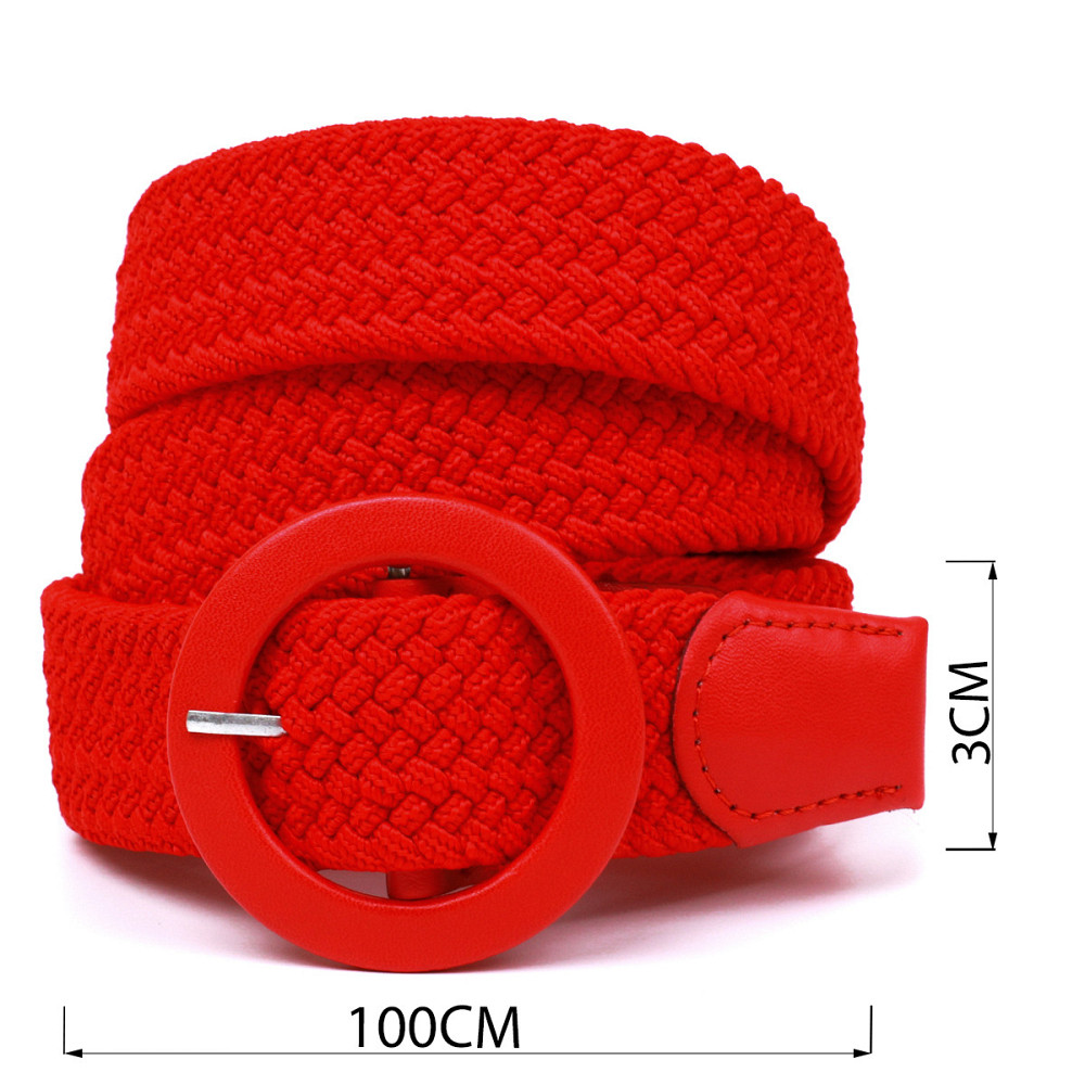 Гарний жіночий текстильний ремінь Vintage 20817 Червоний Київ - фото 4