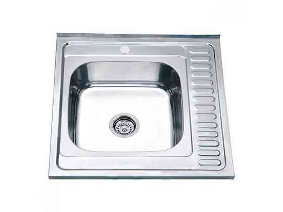 Мійка накладна 600x600x160 мм Z6060L-06-160E (SATIN) ТМ ZERIX Київ