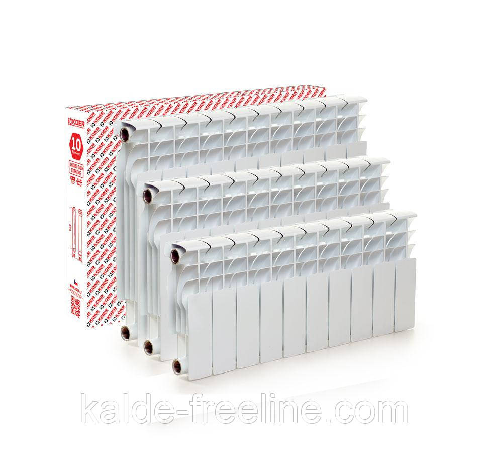 Биметаллический радиатор Koer 500\96 EXTREME Харьков - изображение 3