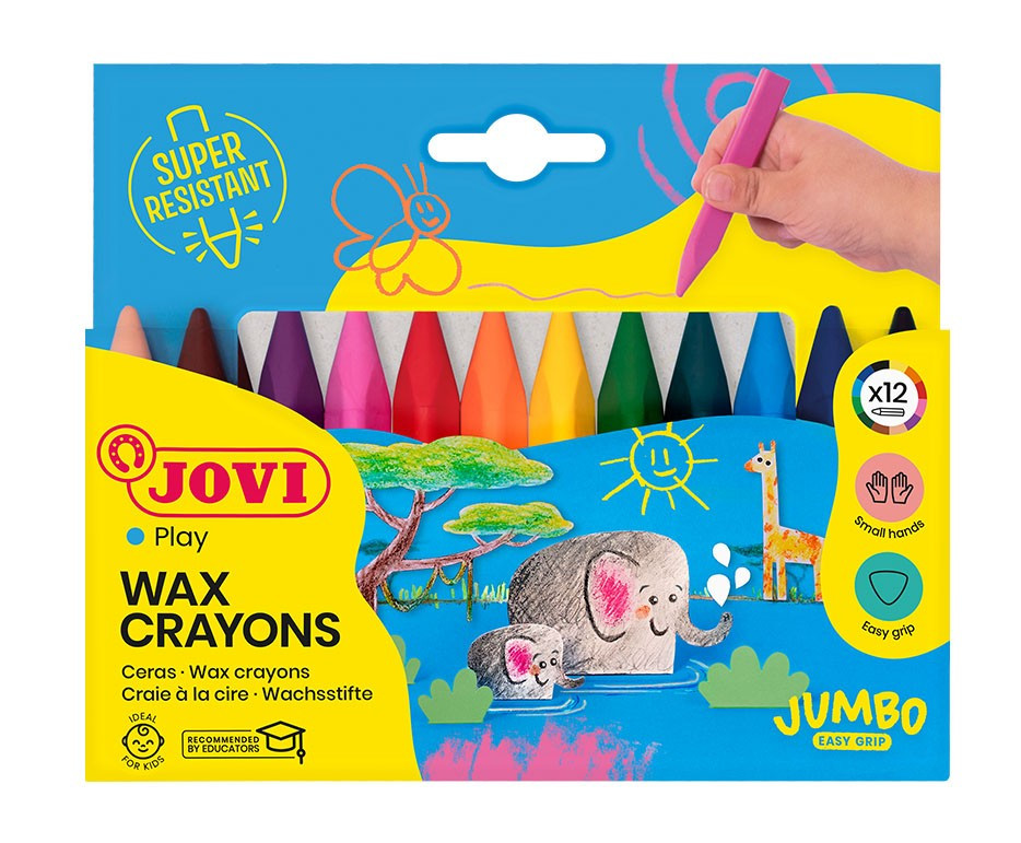 Набір крейд воскових Jovi тригранні, Jovicolor Triwax 12 кольорів (973/12) Киев - изображение 4