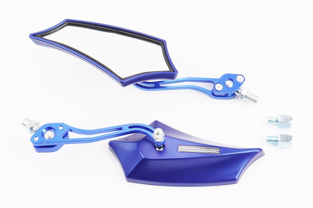 Дзеркала к-кт "ПРИЗМА" SPORT, синій, м8/10 (з регулюванням нахилу), тип 2 Київ - фото 1