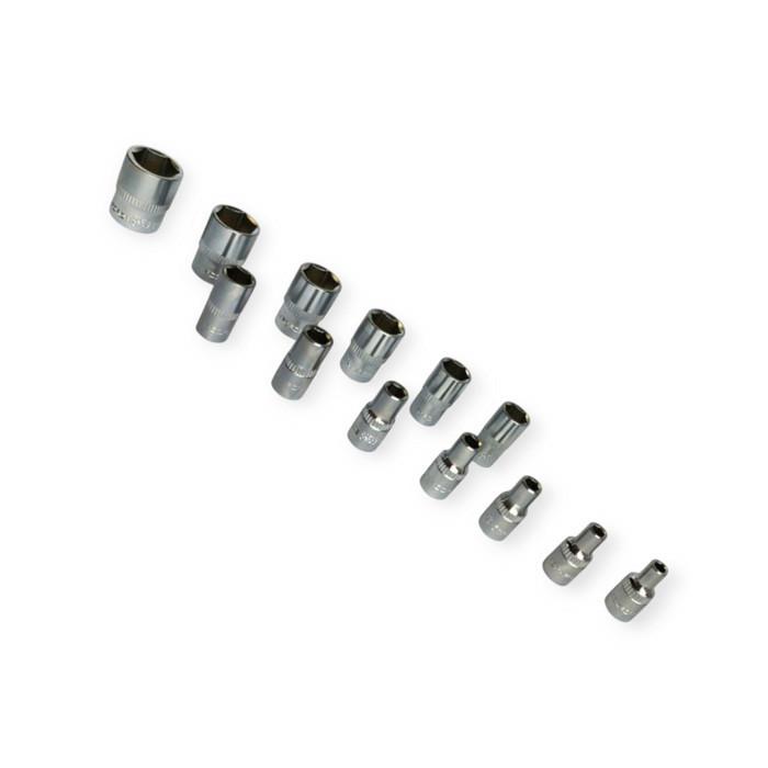 Набір інструменту 1/4" 46 шт, 4-14 мм з тріщ., подовжує., кардан, отв.-вороток, біти Rock FORCE Мукачево - фото 4