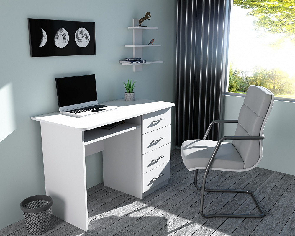 Стіл письмовий СП-1 №11, Білий, 1100/550/760 Львів - фото 1