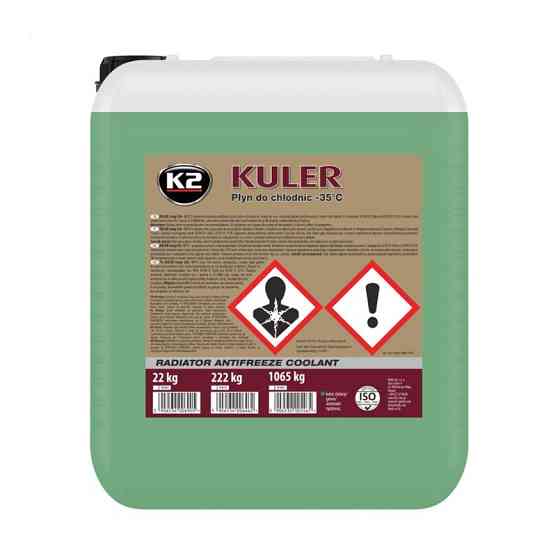 Антифриз K2 Kuler Long Life G11 -35°C зеленый готовый 22кг Львов