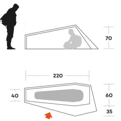 Намет Ferrino Piuma 1 Blue (91214OOB) (931779) Вінниця