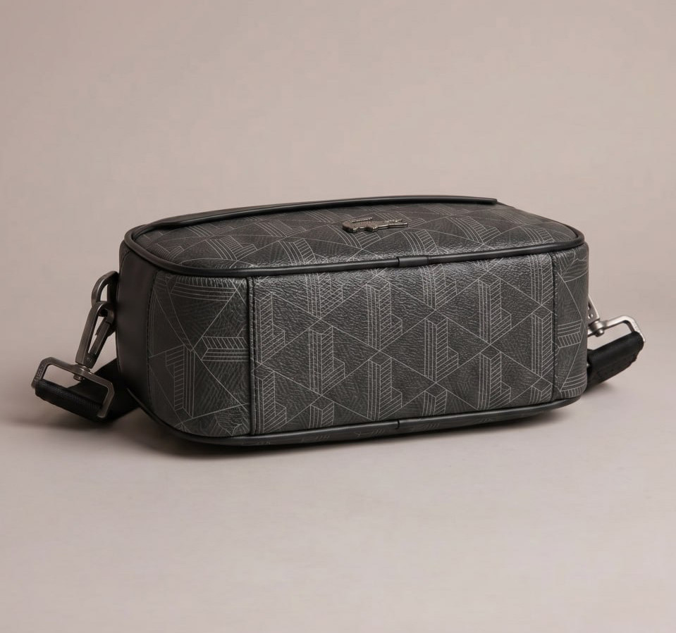 Чоловіча брендова сумка, барсетка на плече Lacoste (3650) black Київ - фото 6