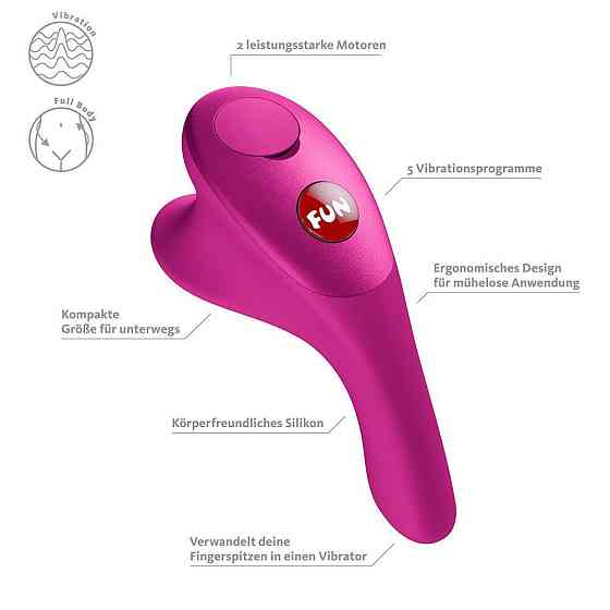 Вібратор на палець Fun Factory Be One Magenta Sex Aura Київ