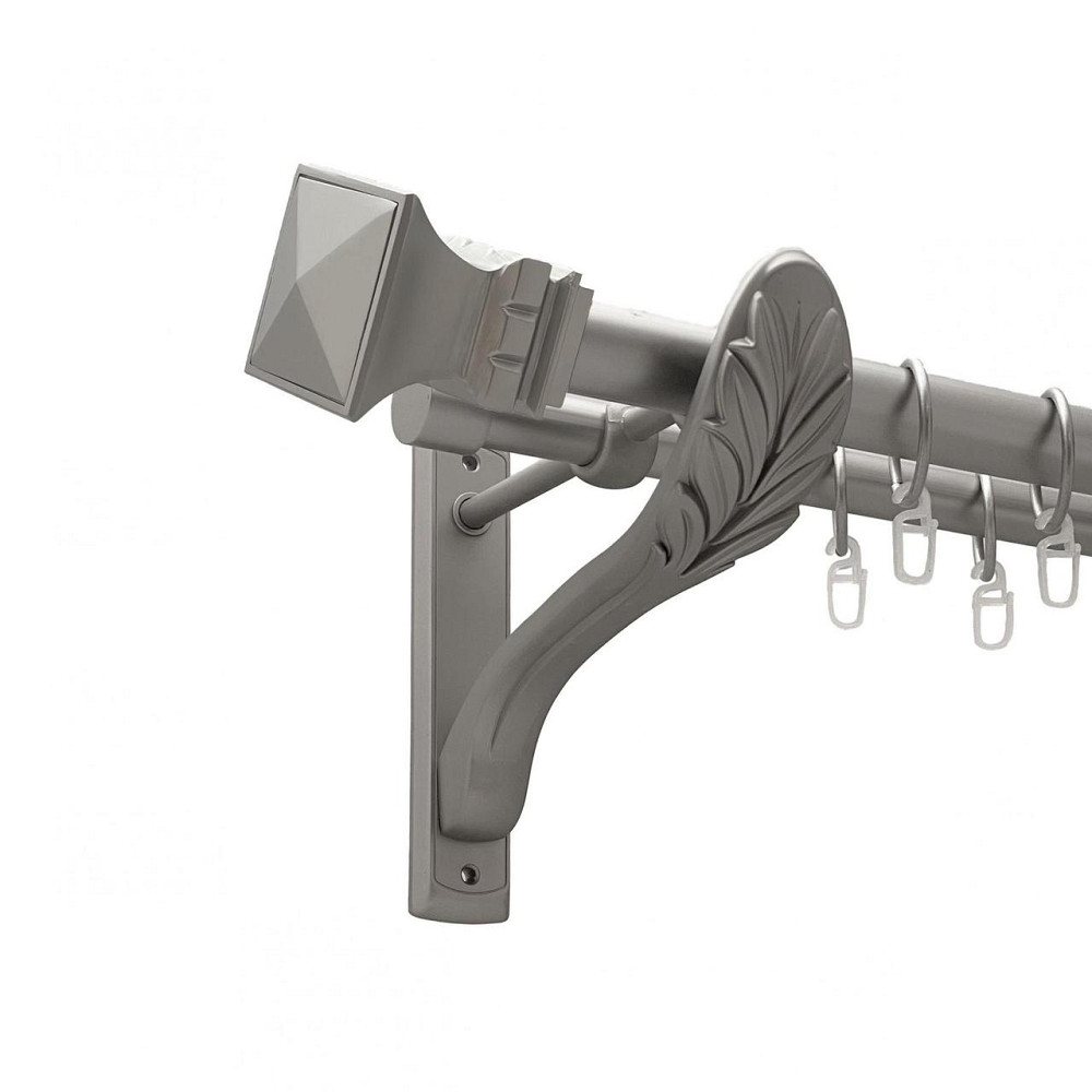 Карниз Orvit Емпорія металевий дворядний ретро гладка труба кільце металеве Сатин 25\19 мм 160 см Львов - изображение 1