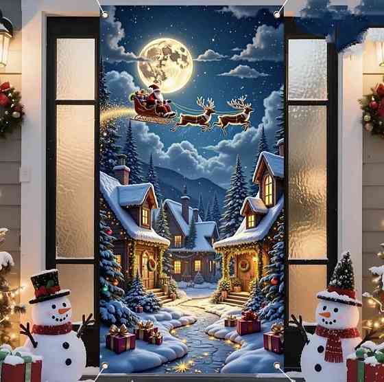 Банер на двері Різдвяний Смела