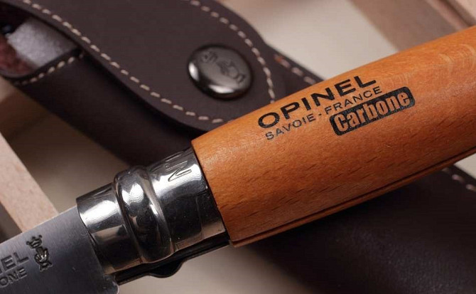 Складаний Ніж Opinel Carbon Steel No8 VRN з чохлом у пеналі (000815) Вуглецева сталь Нововолинськ - фото 5