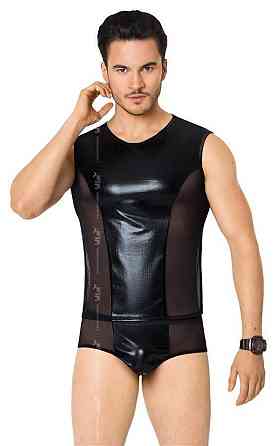Чоловічий комплект білизни - Shirt and Shorts 4605, black - M/L Sex Aura Київ