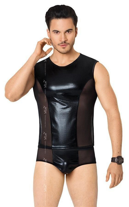 Чоловічий комплект білизни - Shirt and Shorts 4605, black - M/L Sex Aura Київ - фото 1